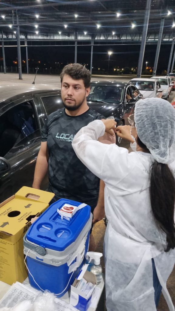 Prefeitura de Trindade realiza imunização noturna da Campanha Romeiro Vacinado, Romaria segura