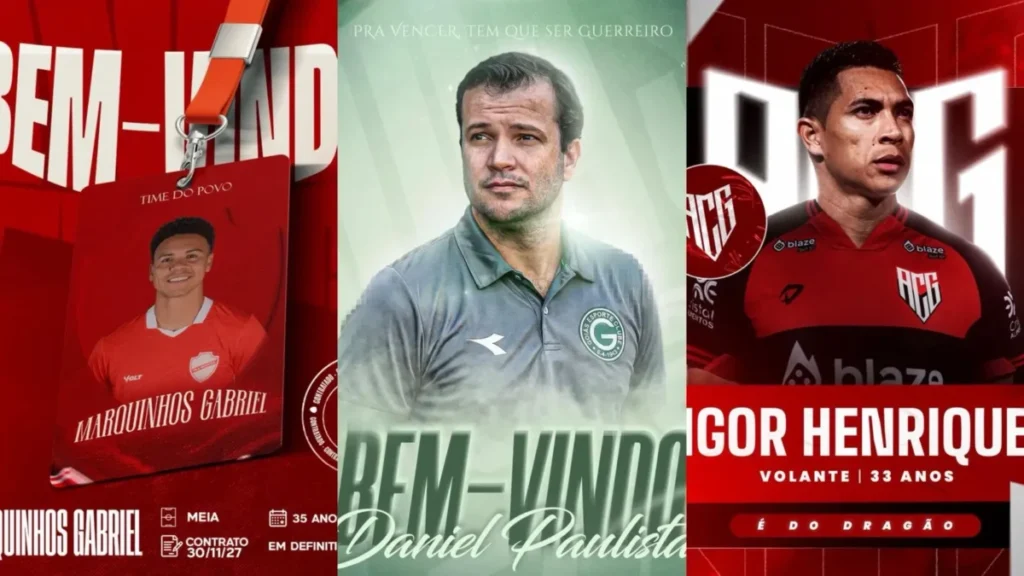 Confira quem são os reforços já anunciados pelas equipes goianas para próxima temporada